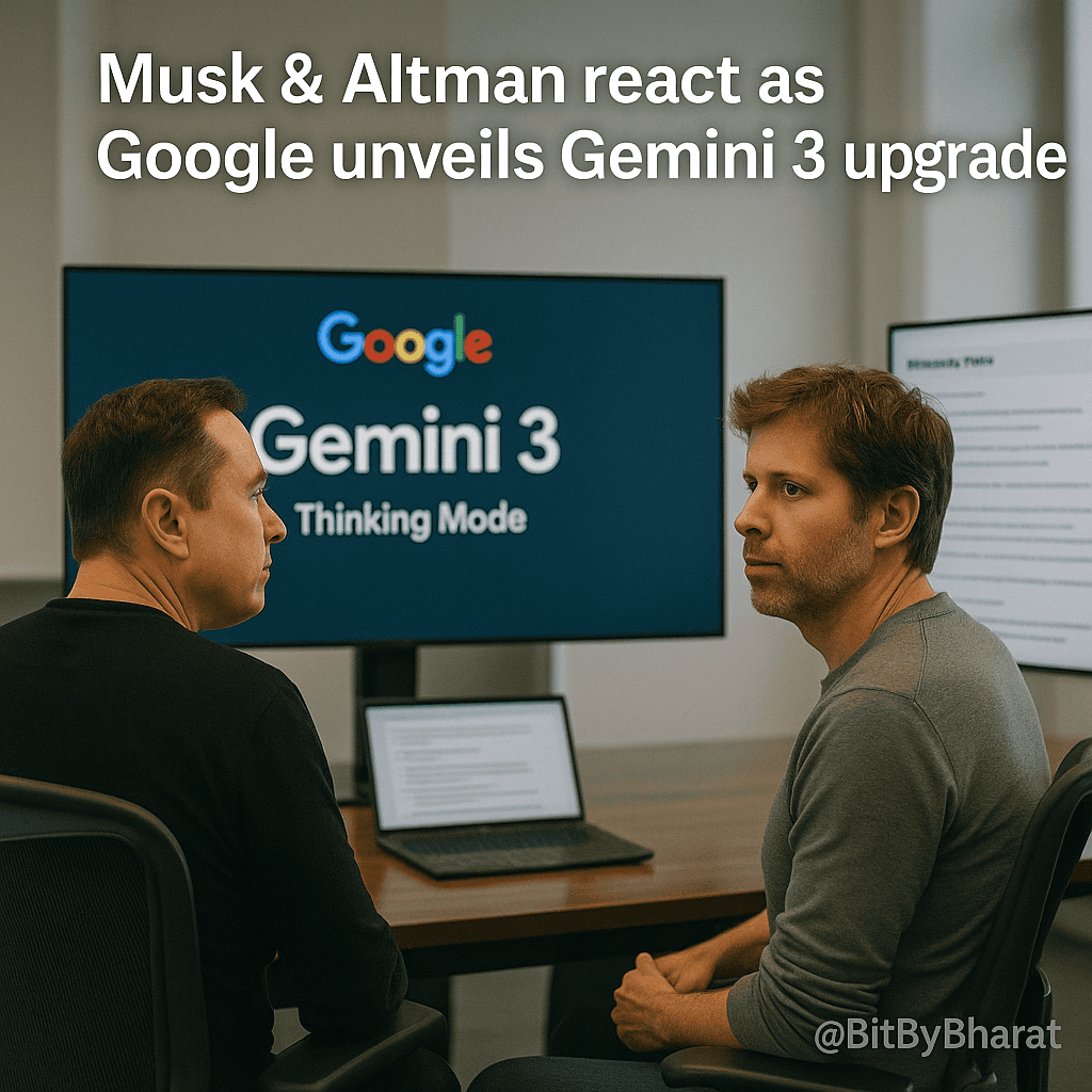 Musk & Altman react as Google unveils Gemini 3 upgrade