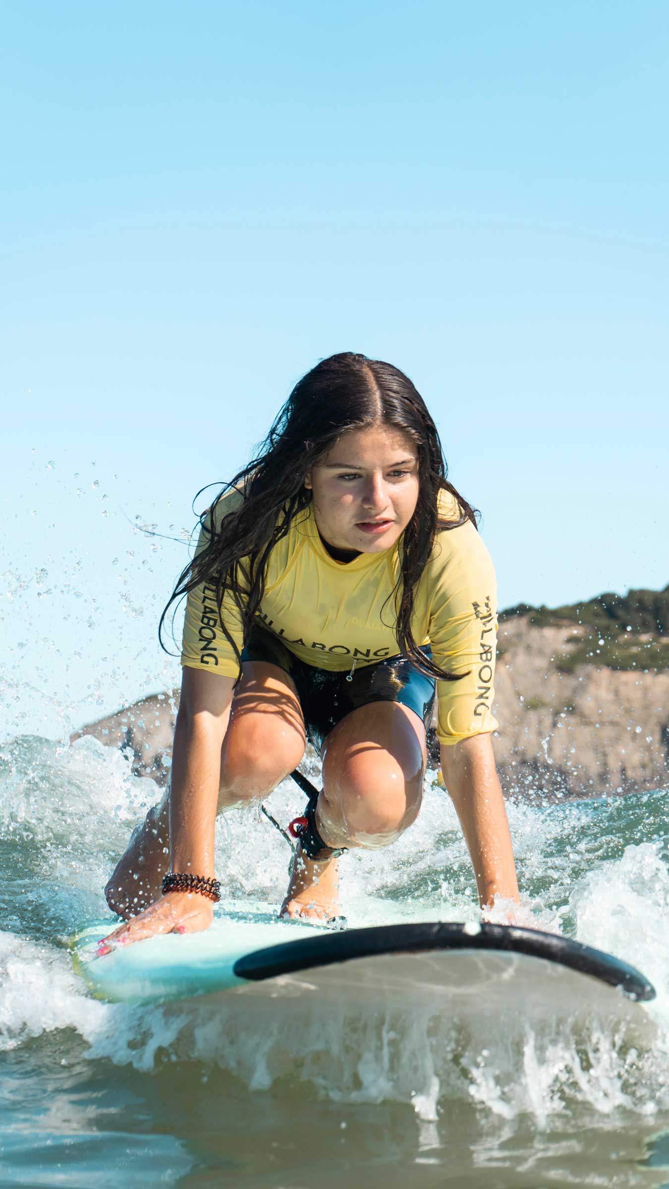 A man surfing
