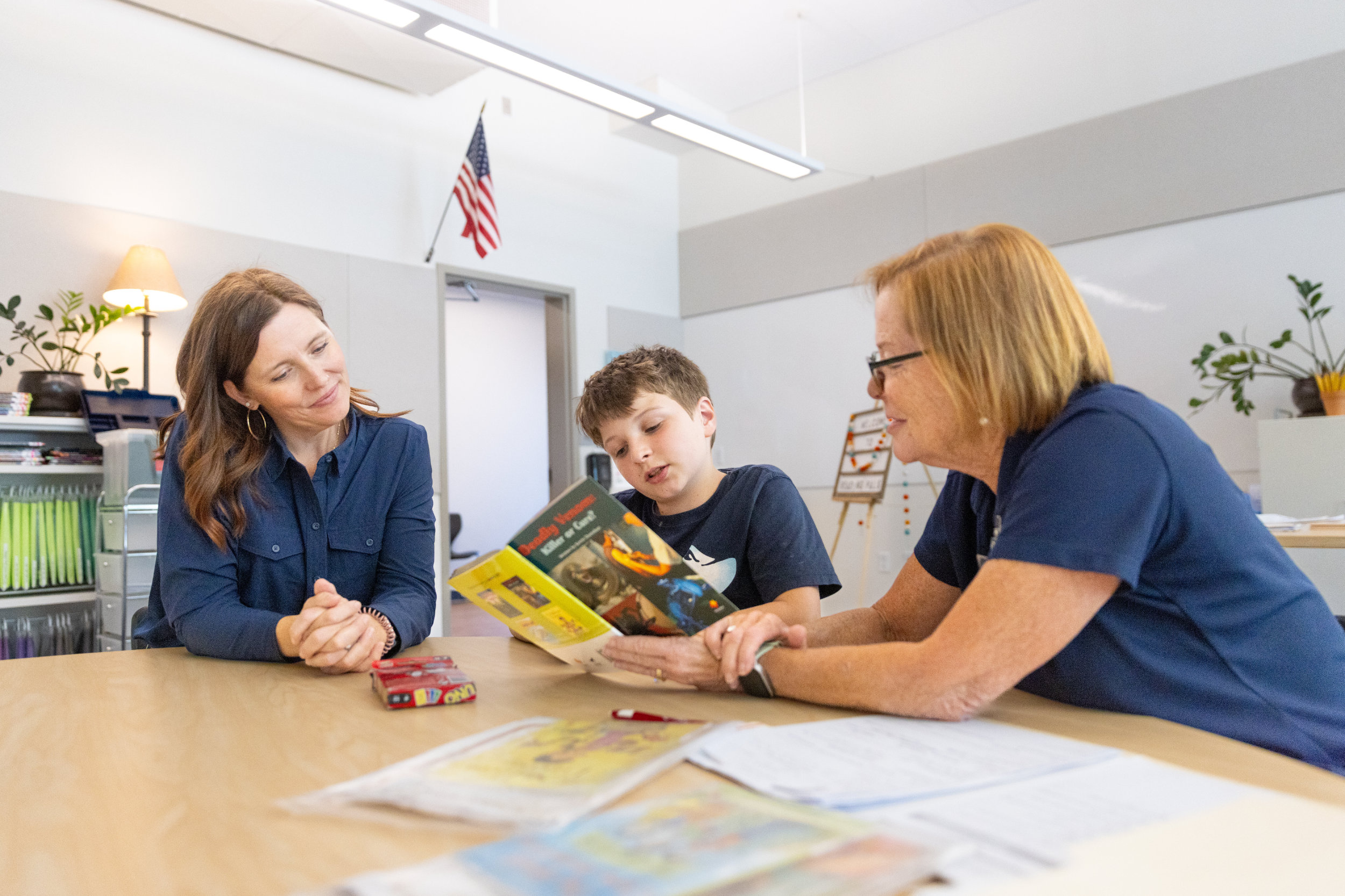 Small dog being held