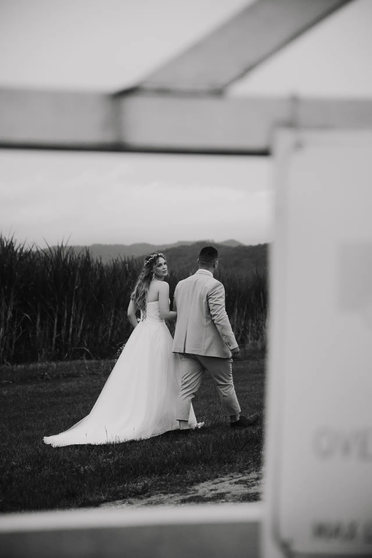 woman in white wedding dress