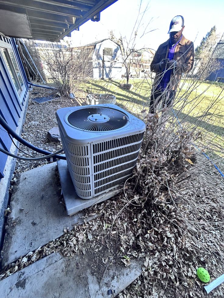 Brian and Hunter with MoJo Home Service truck in the background