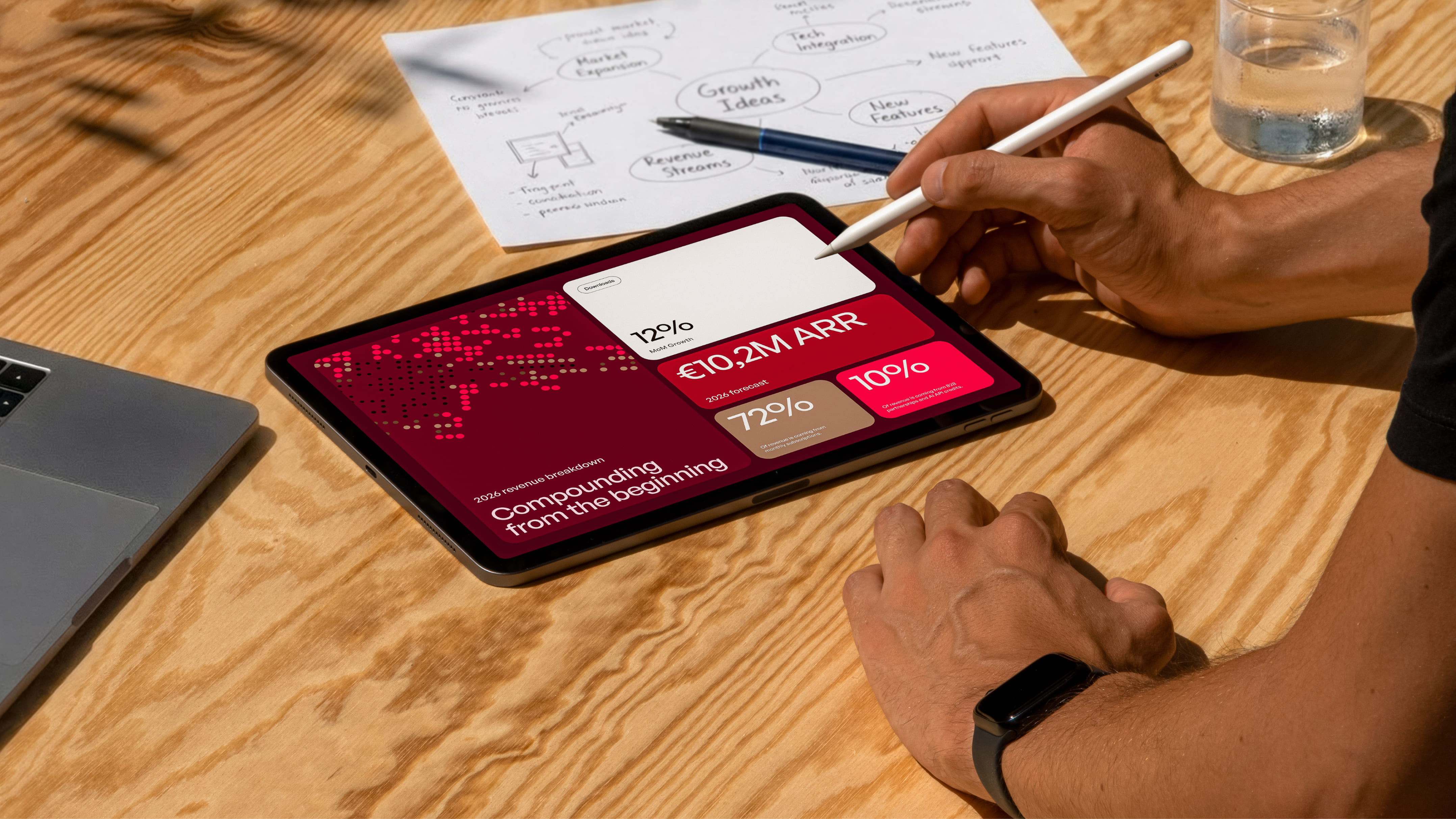 obile app onboarding pink gradient user flow Codeway brand identity rebrand 10-day sprint SaaS Series A startup UX design agency portfolio feature screens case study App dashboard pink gradient analytics interface Codeway mobile brand rebrand 10-day sprint SaaS startup visual identity design agency portfolio UI screens case study primary studio 10-day brand sprints