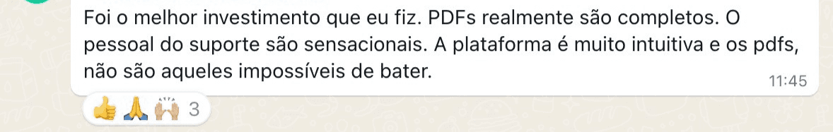 Depoimento de aluno do Revisão