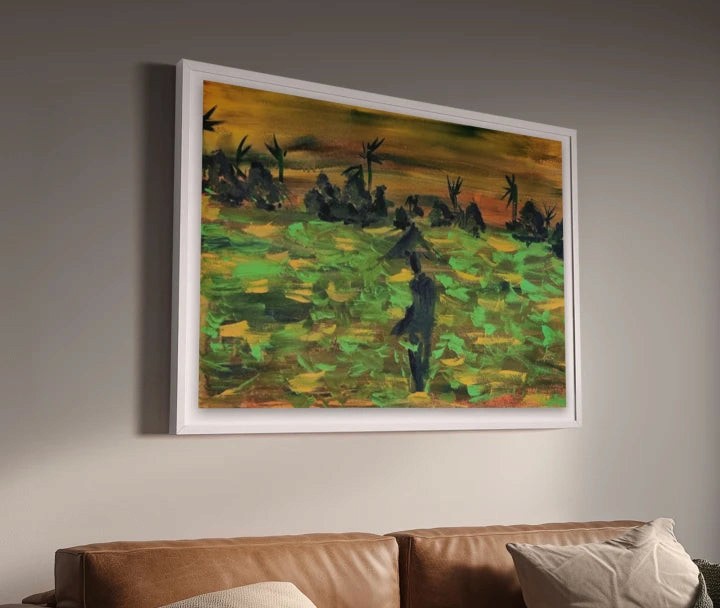 premium art poster and canvas prints, with originals available, from QART , of the artwork " The Meadow "