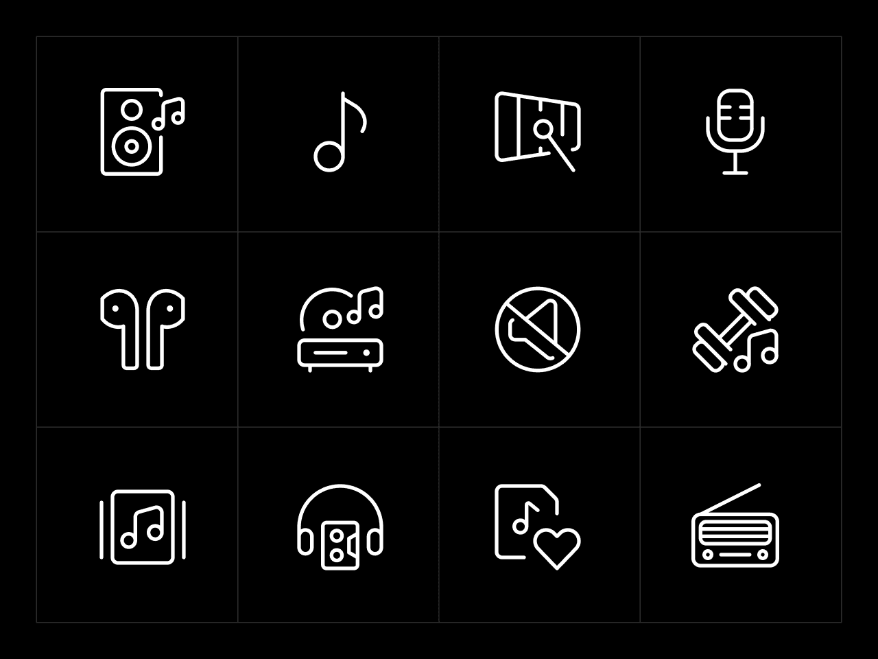 Ultimate Light Music Icon Set