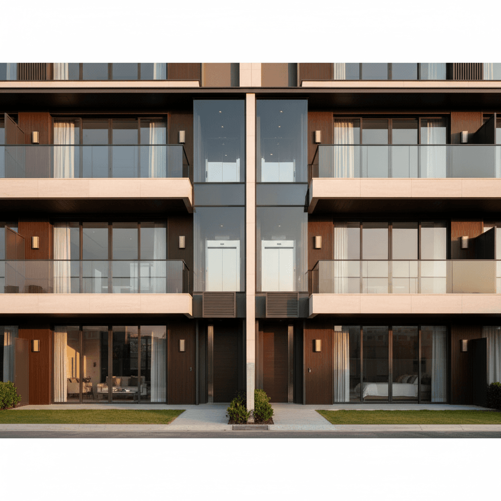 Elegant architecture of M3M low-rise floor apartments, Sector 61 Gurugram
