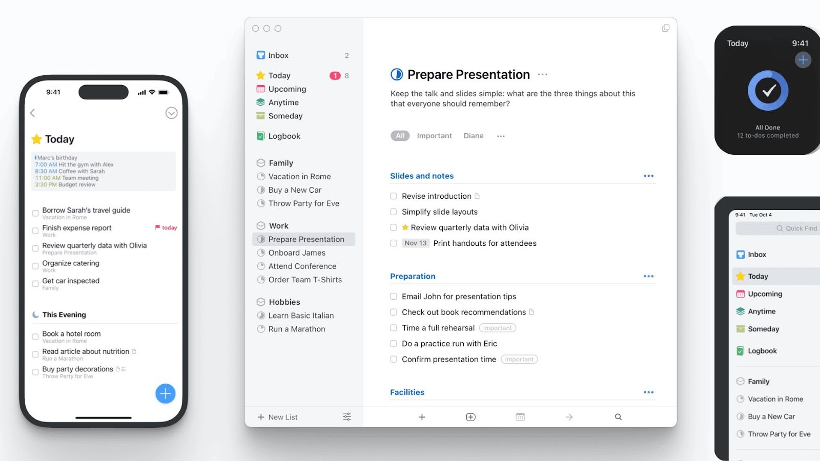 Things 3's award-winning design for Apple devices