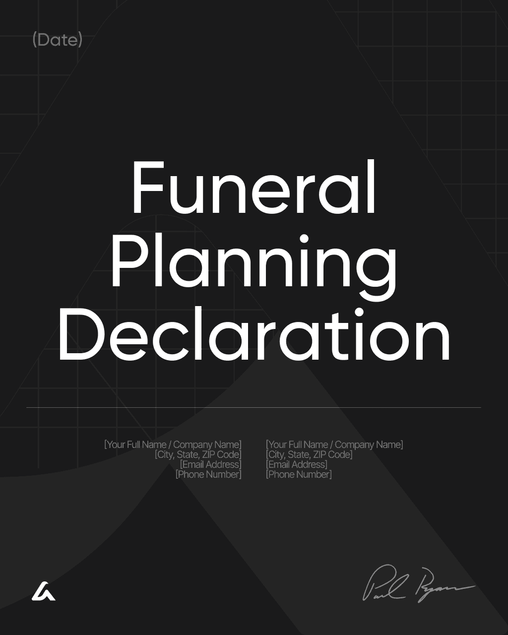 Funeral Planning Declaration