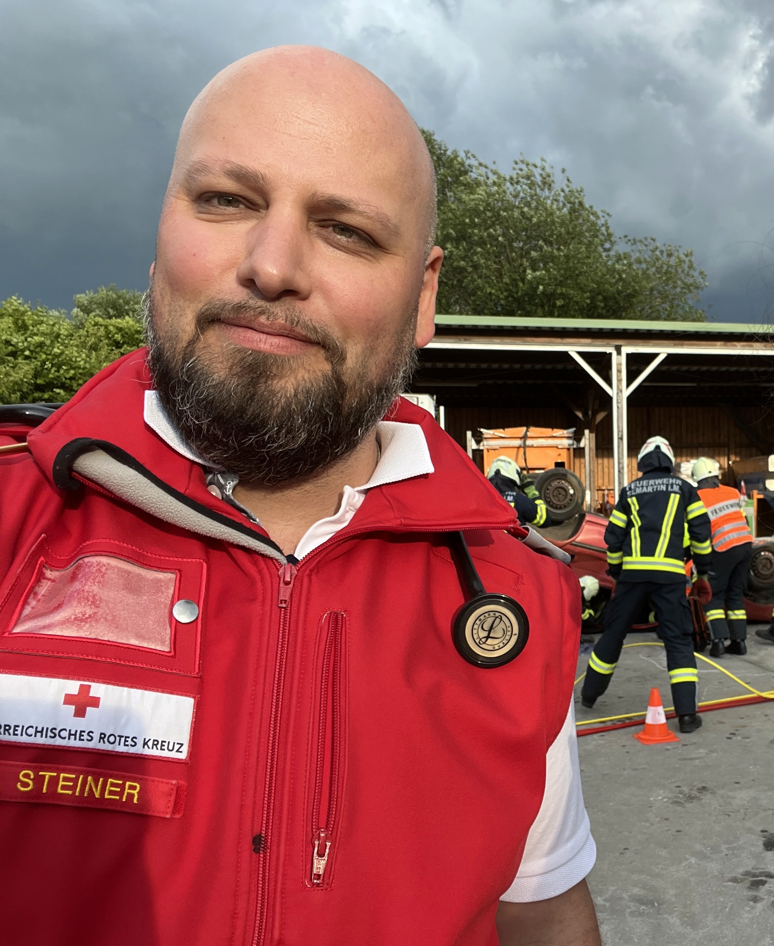 Dr. Kostja Steiner im Einsatzdienst