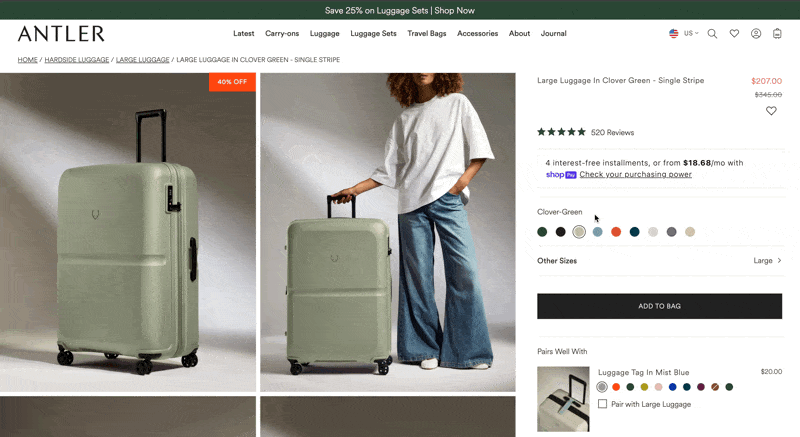 *Shopify linked product example taken from antler.co.uk