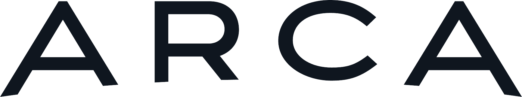 Arca wordmark, dark navy