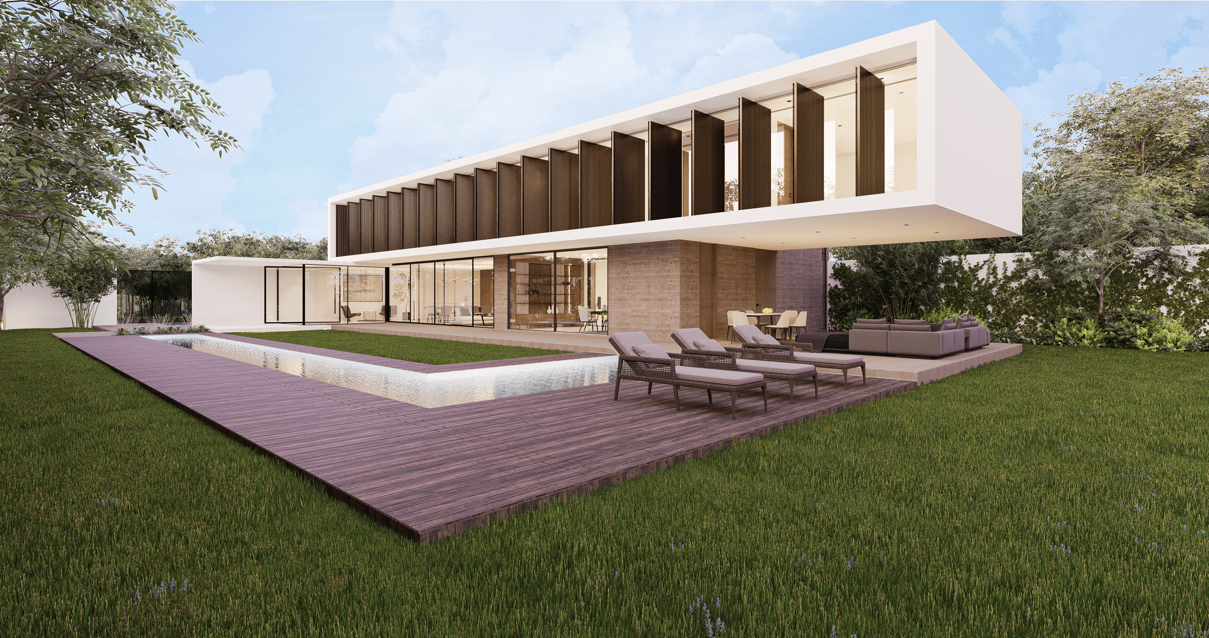 Luxury mansion in merida yucatan with rotating panels.