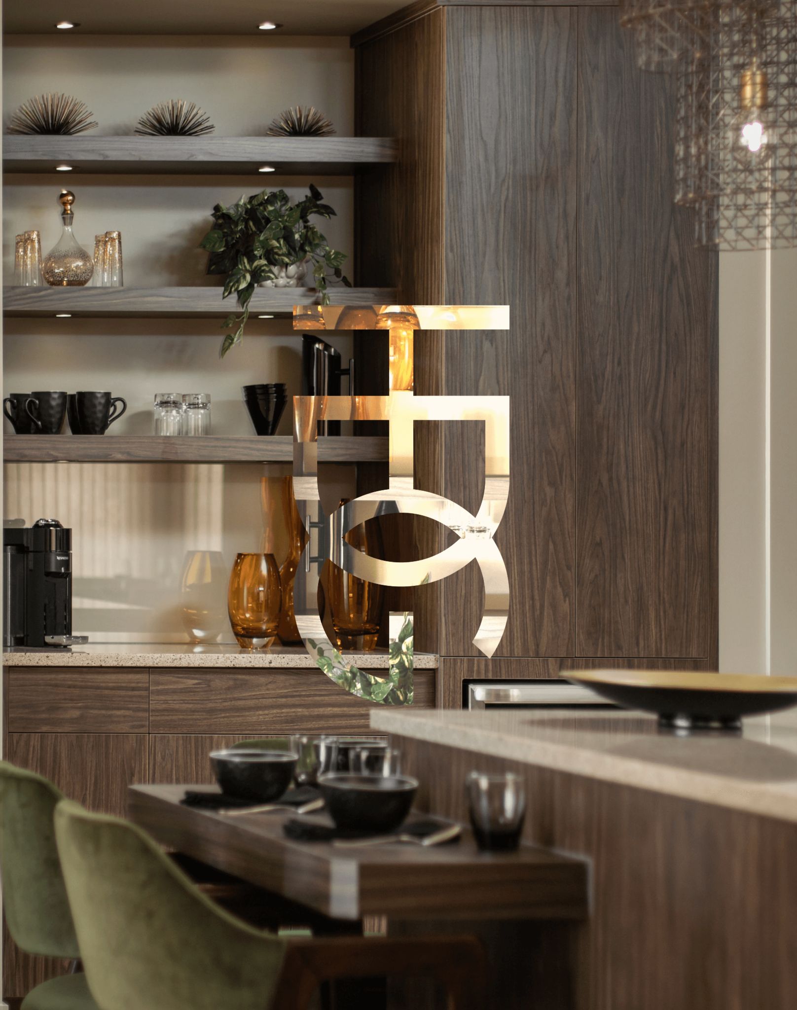 Thiessen Design Griup Inverted Logo