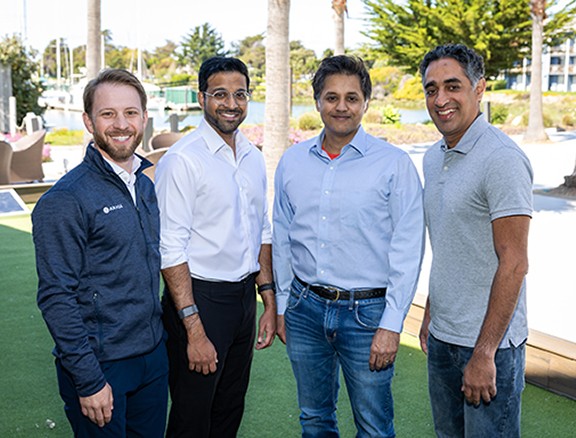 photo of AKASA's four founders L-R Ben, Malinka, Varun, Andy