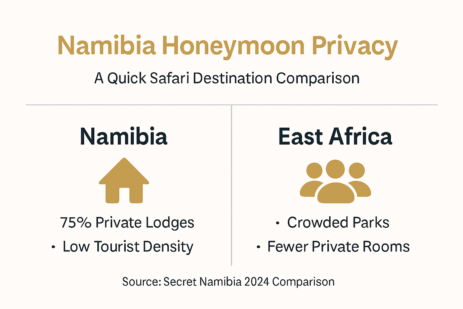 Infographic comparing privacy in Namibia vs East Africa