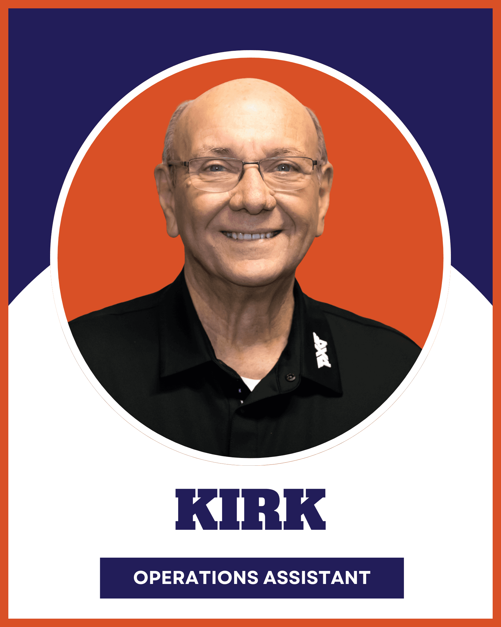 Kirk, Operations Assistant, ensuring smooth care and support for our patients and their families.