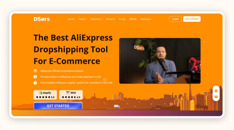 PAge d’accueil DSers