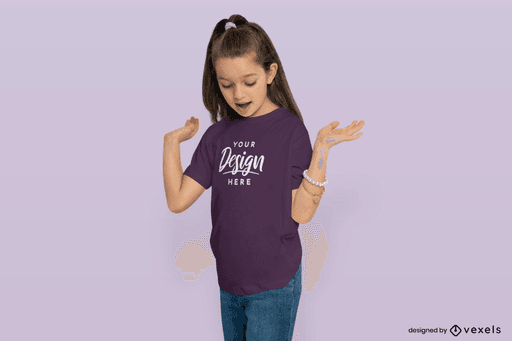 kid t shirt mockup