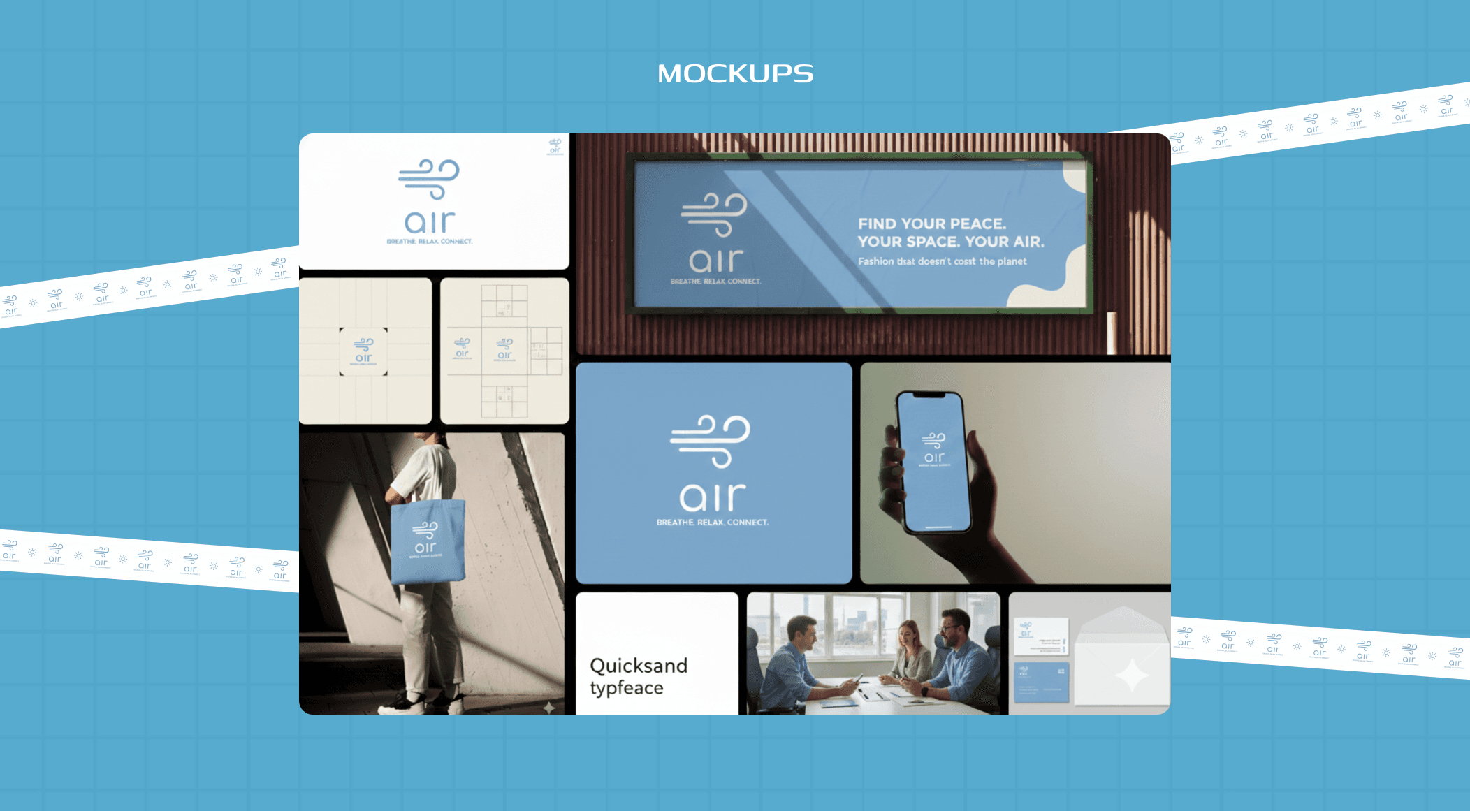 Air App's Clean design can be incorporated for wider branding and marketing campaigns as well