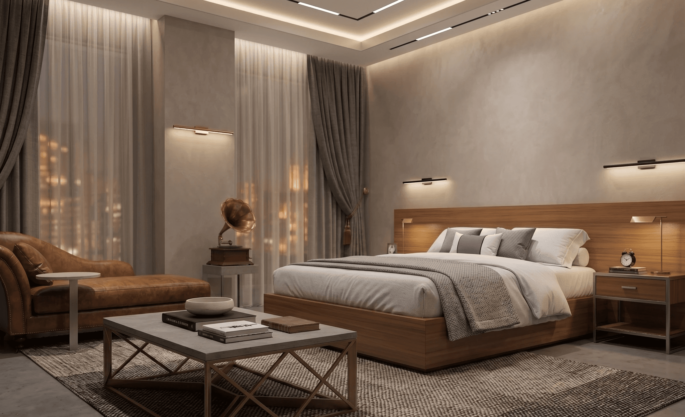 a hotel guest room