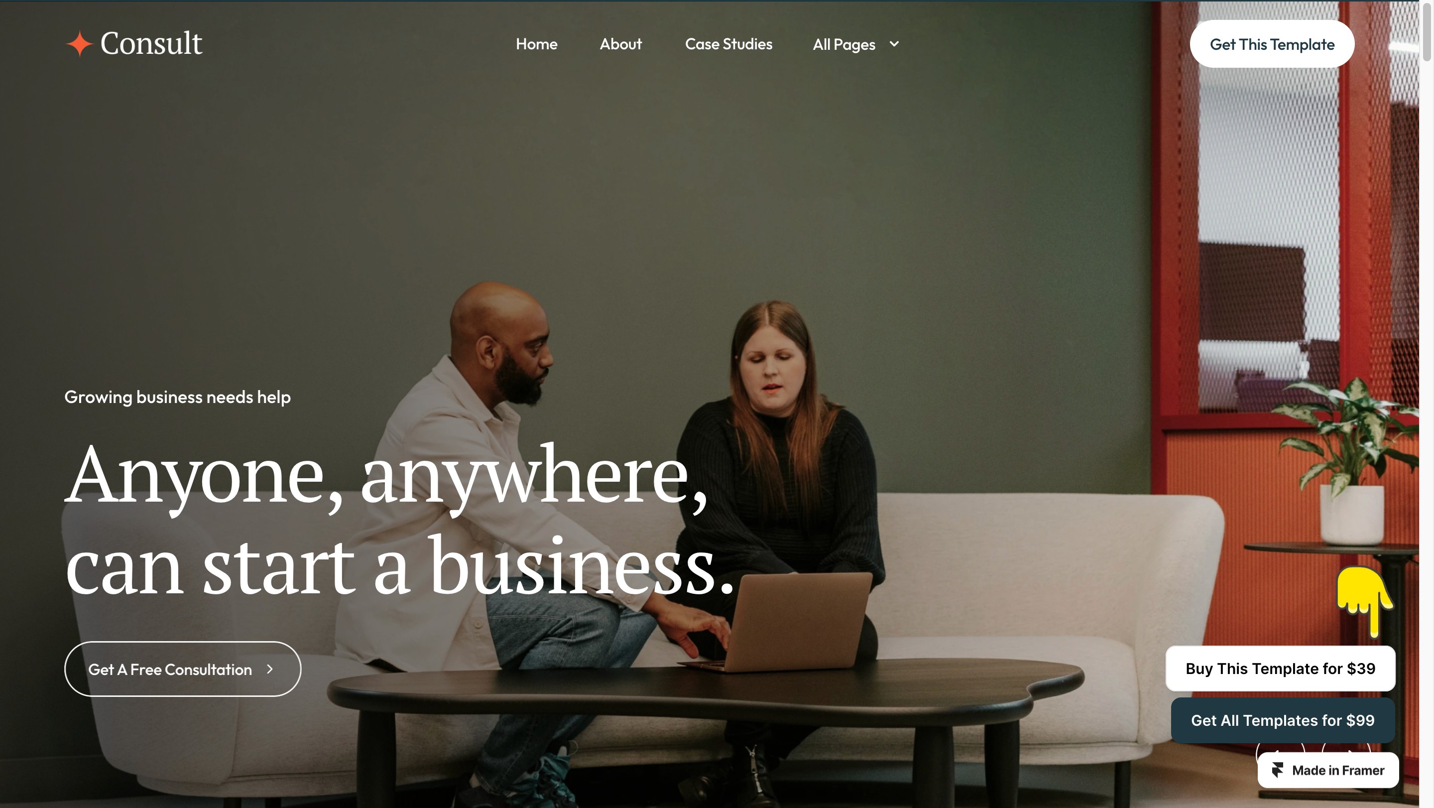 Consult - Business website template