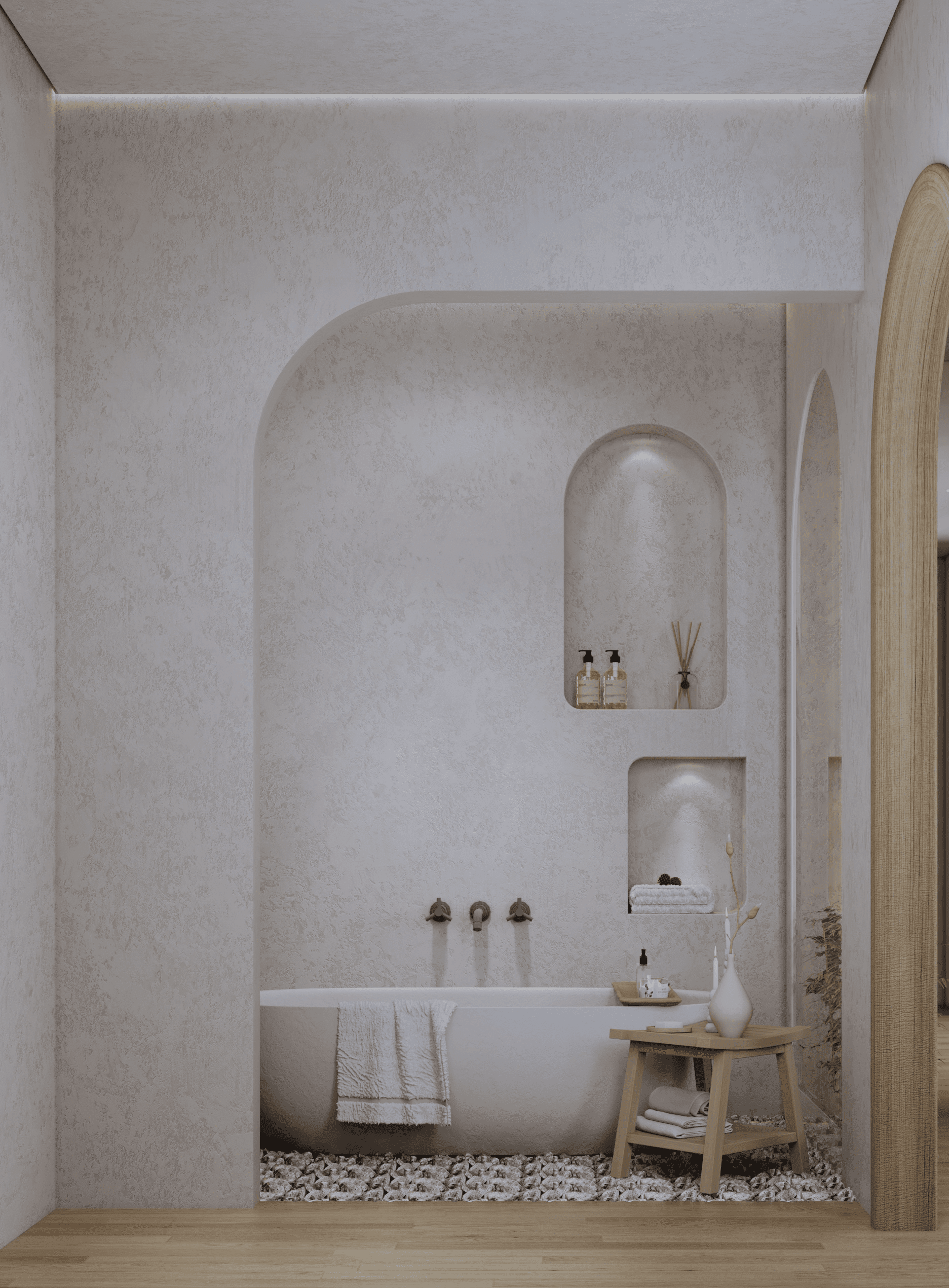 Project showcase image featuring a modern, refined interior.