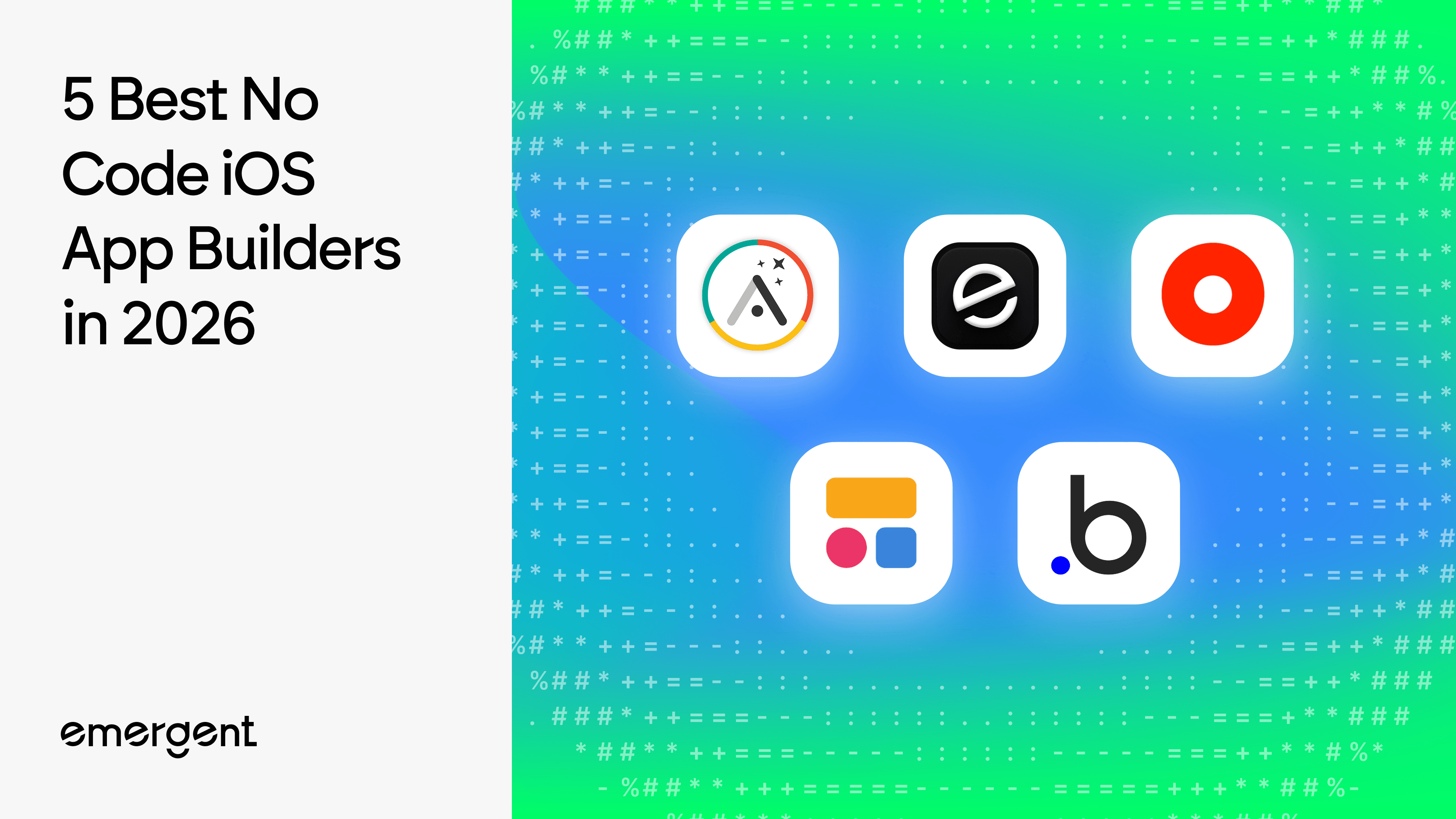 5 Best No Code iOS App Builders in 2026