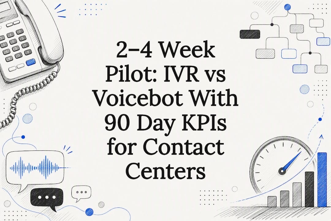 Decorative IVR and voicebot pilot title card