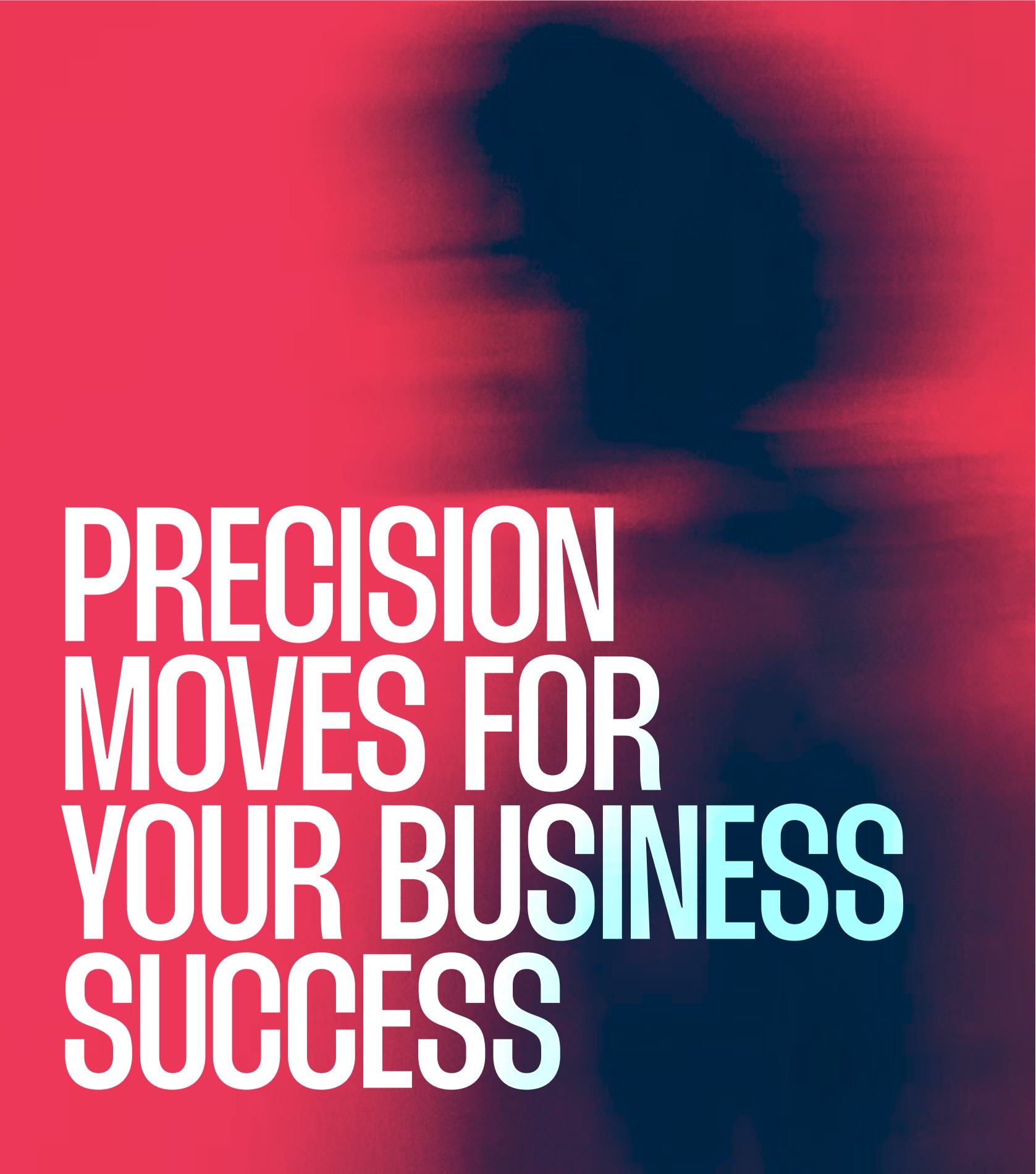 Large caption on a blurry image