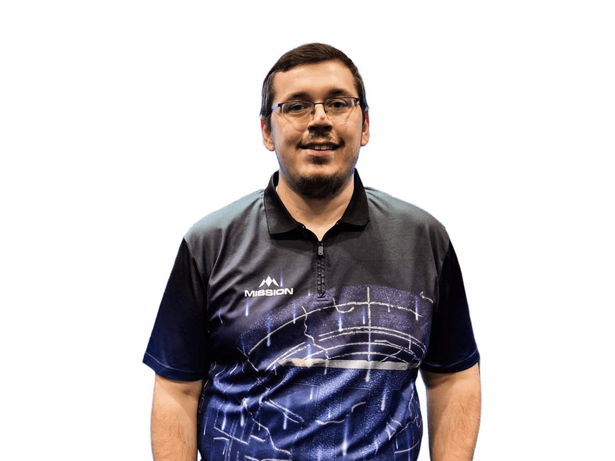 Player standing for camera.