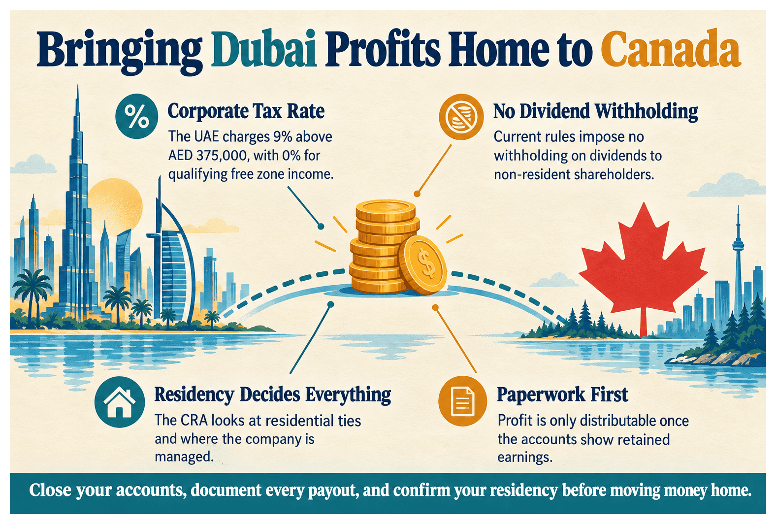 Infographic: Repatriating Profits From a Dubai Company to Canada