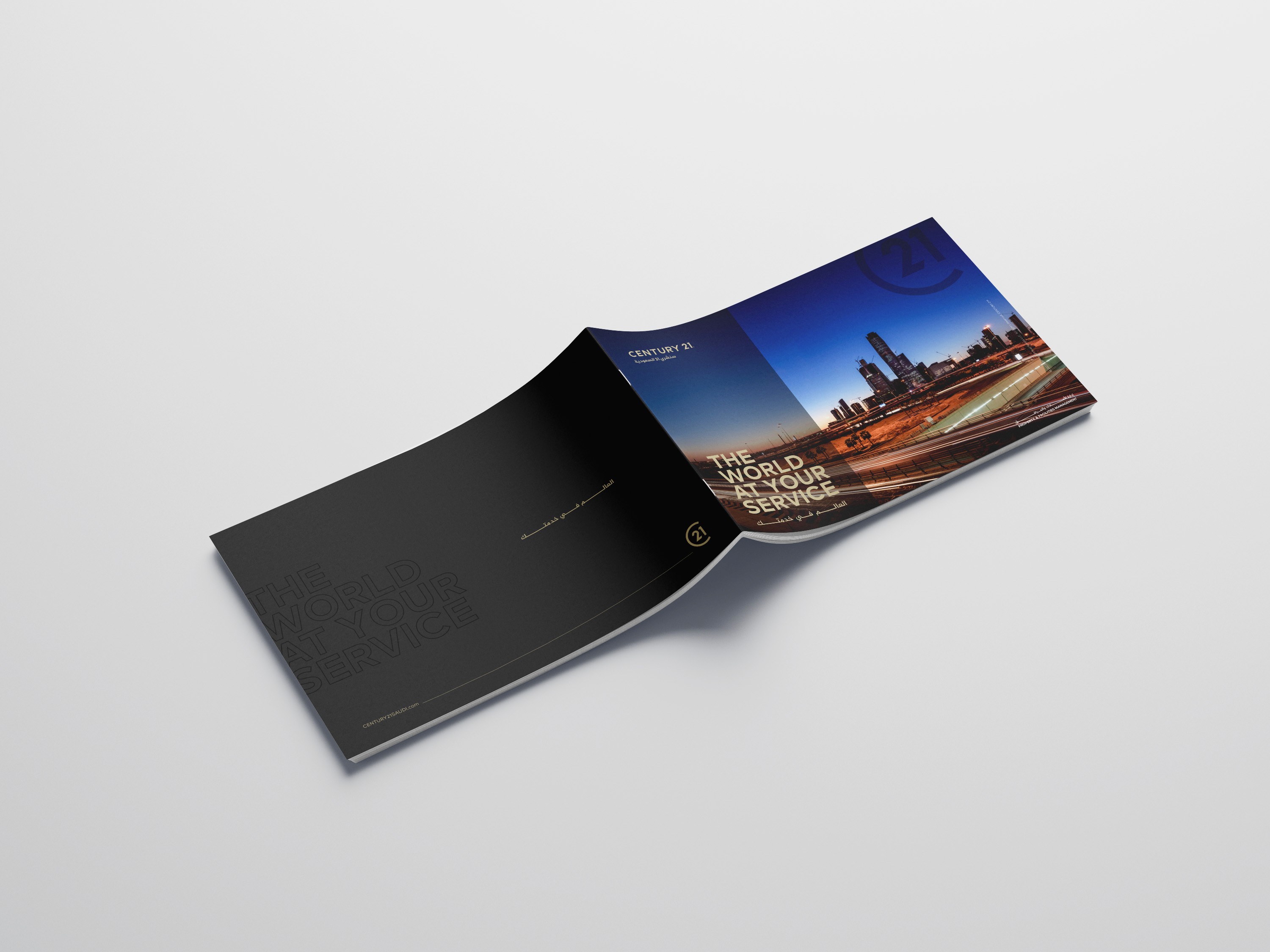 Professional annual report layout for Century 21 Saudi Arabia, aligned with global real estate standards