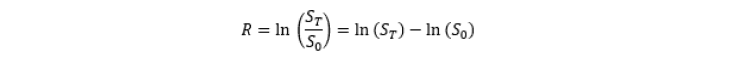 Formule rendement logarithmique