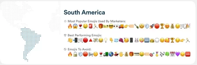 Amercia do Sul emojis