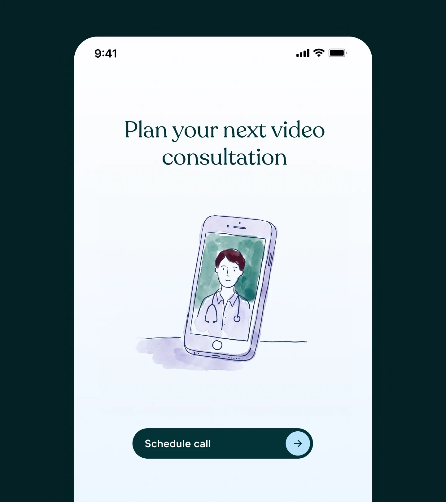 Ayble Health — illustration in dark app setting, brand identity by Charlota Blunarova