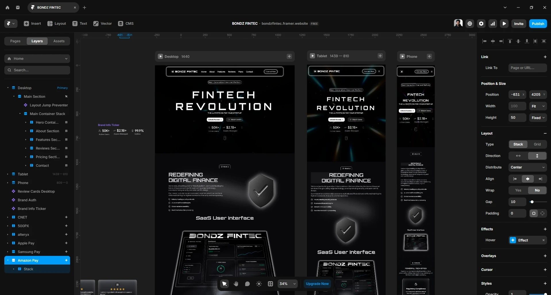 Framer Web Design and Development