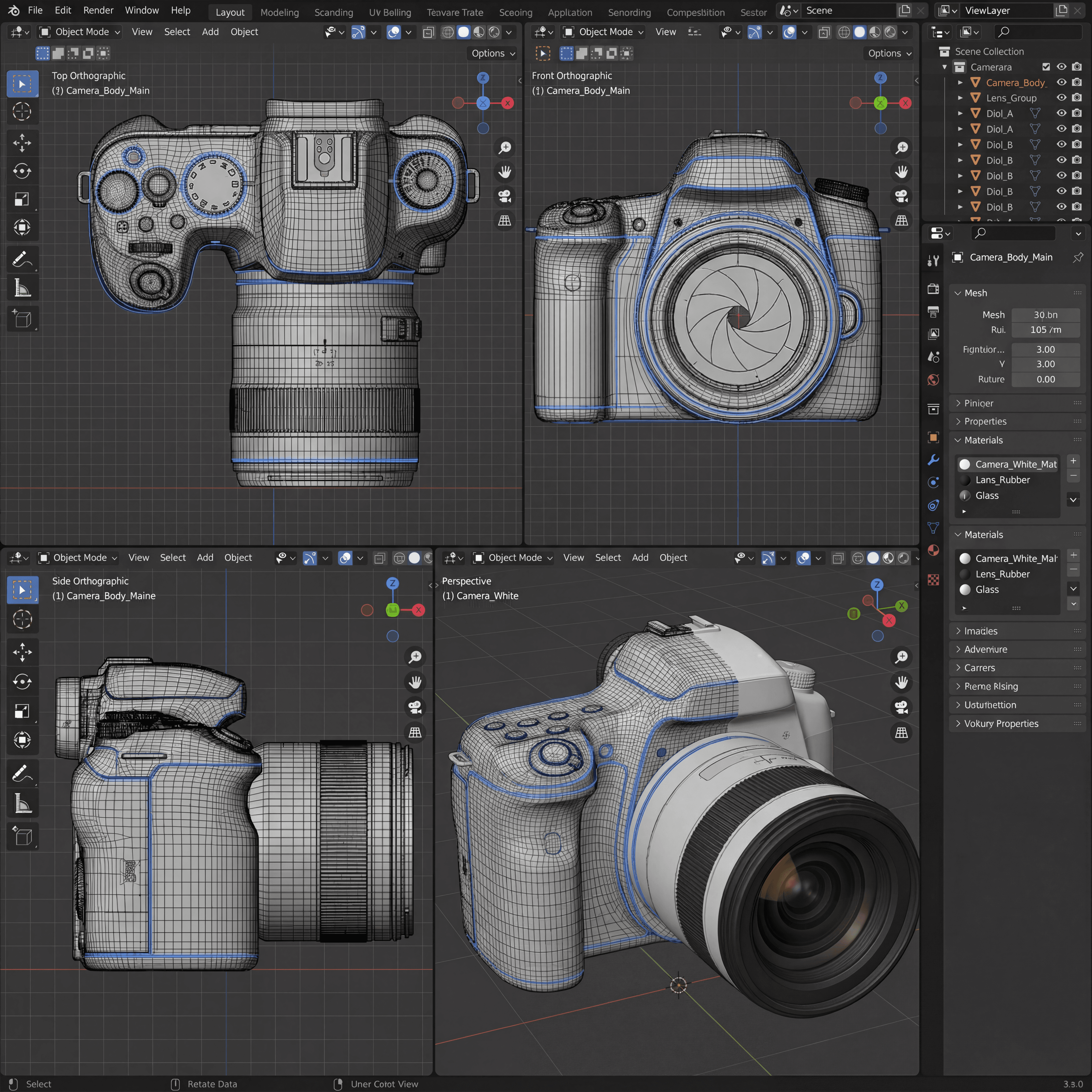 WhiteFrame X1 Camera 3D Design