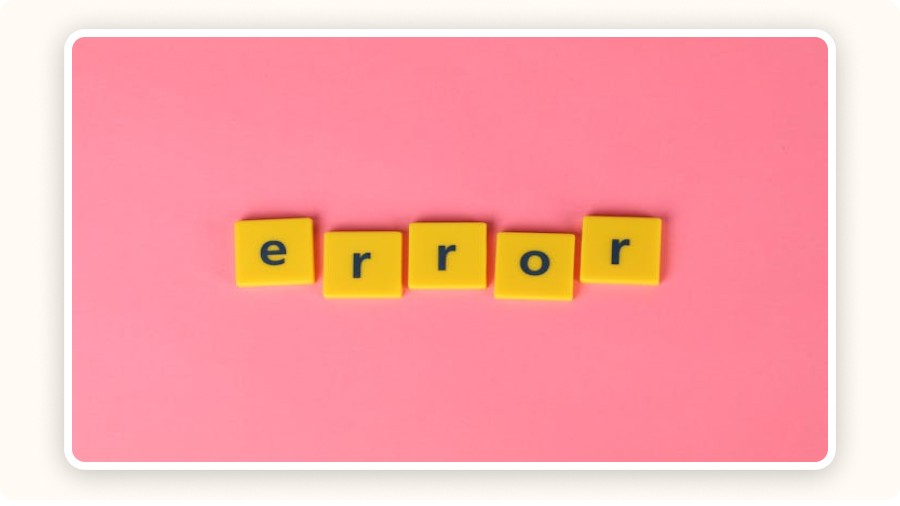 The word “error”