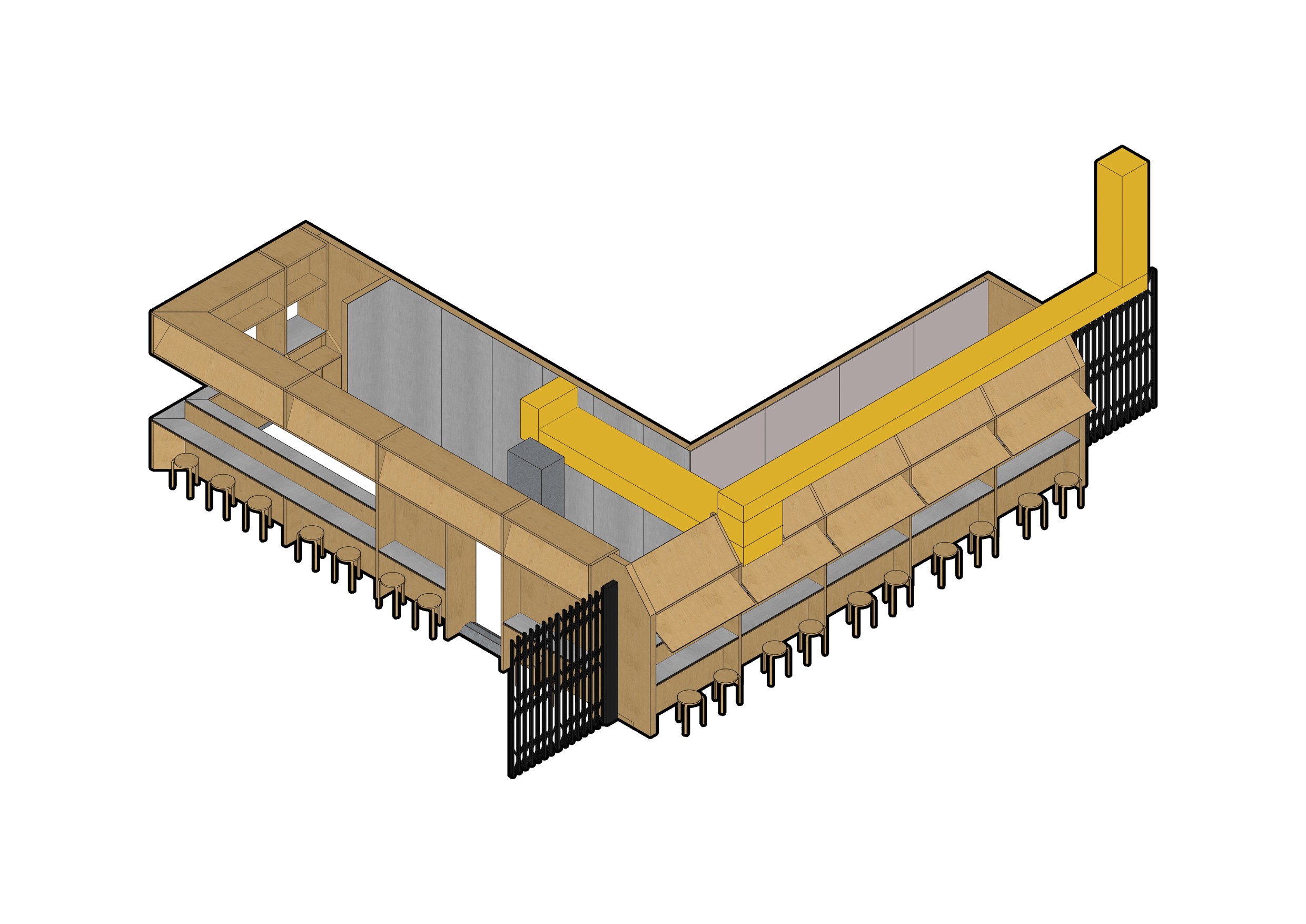 Work shown was produced during [Interior Architect] role tenure at [Mentahmatter Design].