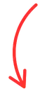 Curved red hand-drawn arrow pointing down for call to action