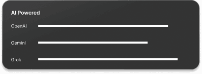 Casa Verde framer template showcasing AI tools: OpenAI, Gemini, Grok.