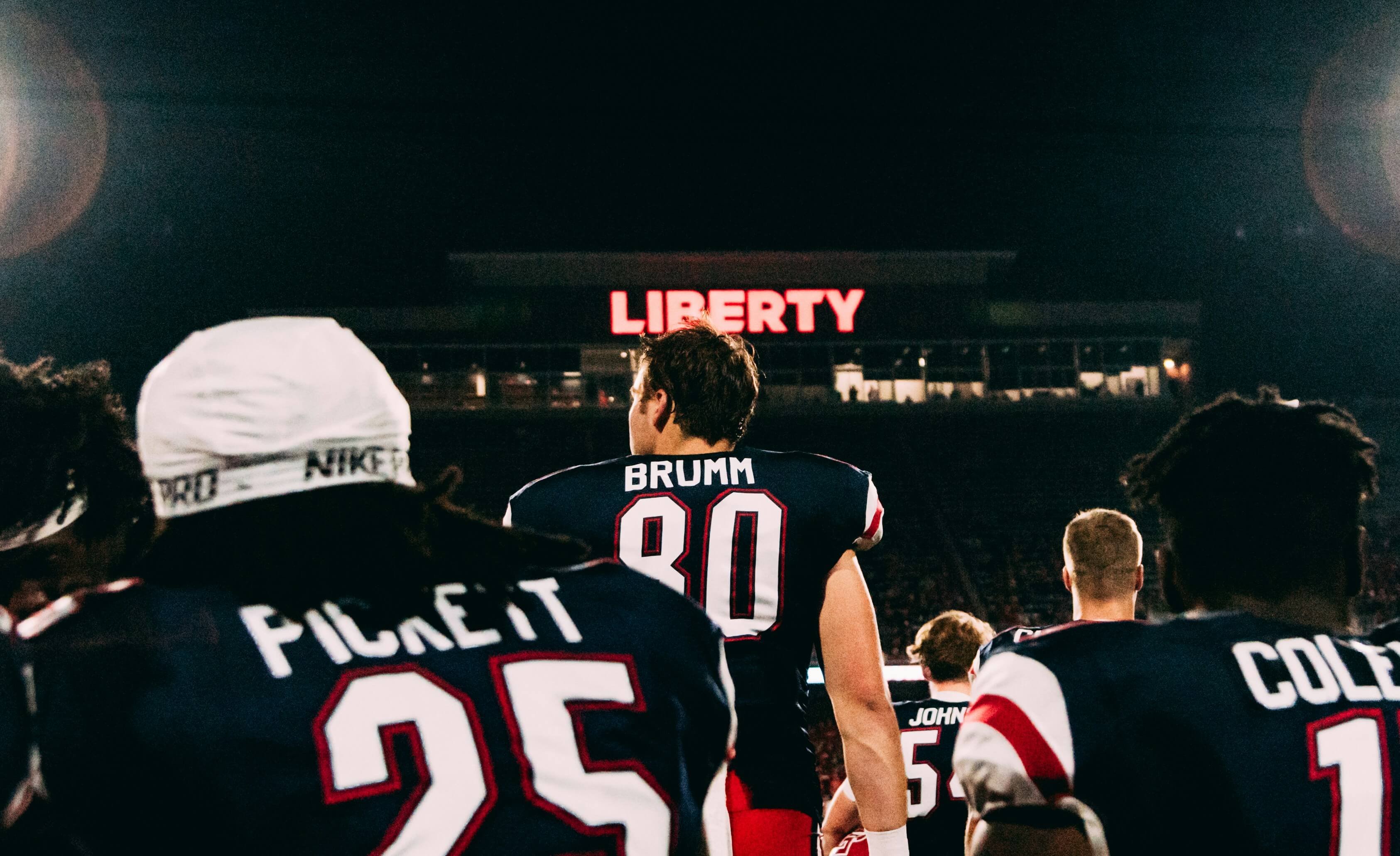 Liberity University stadium, football, game