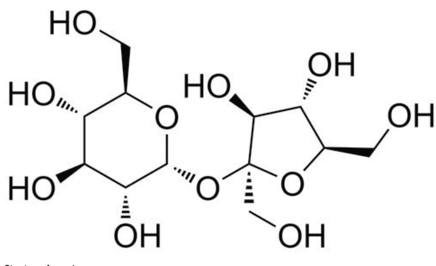 Molecular structure of sucralose