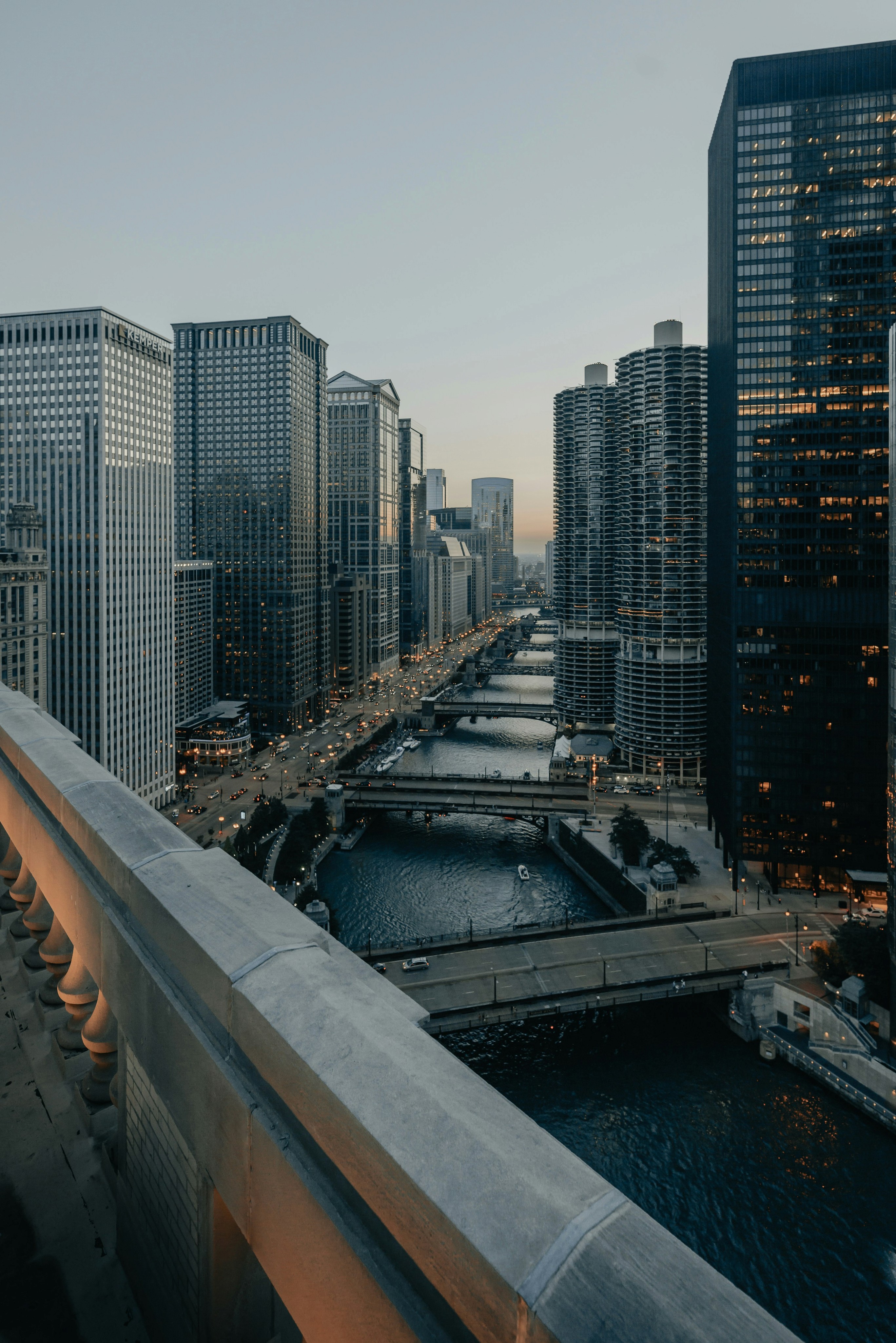 A photo of Chicago skyline