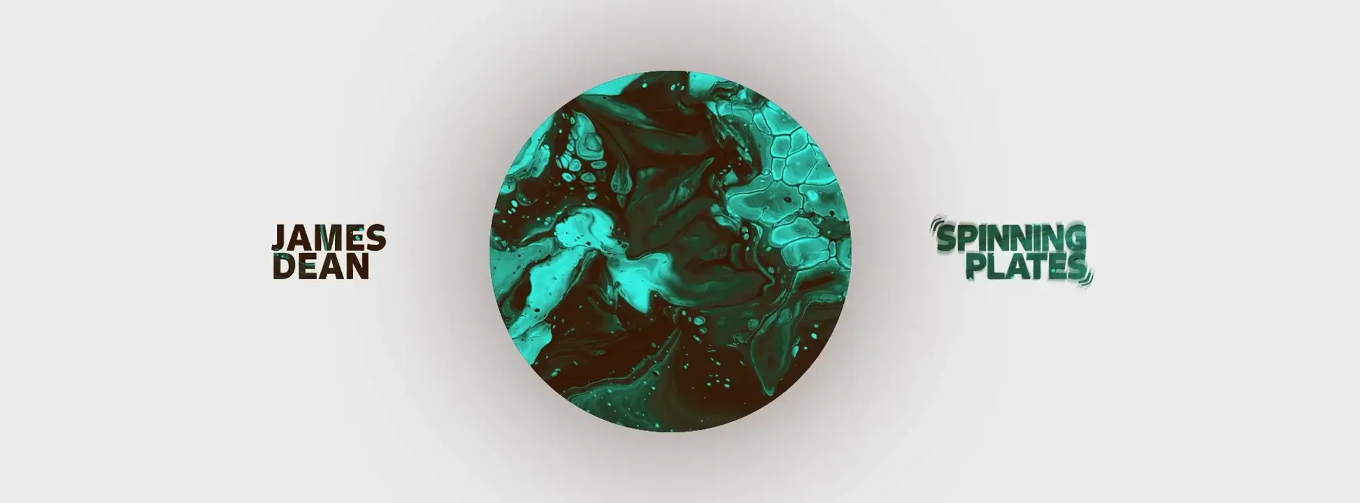 A stylised, paint-poured circle slowly warps.