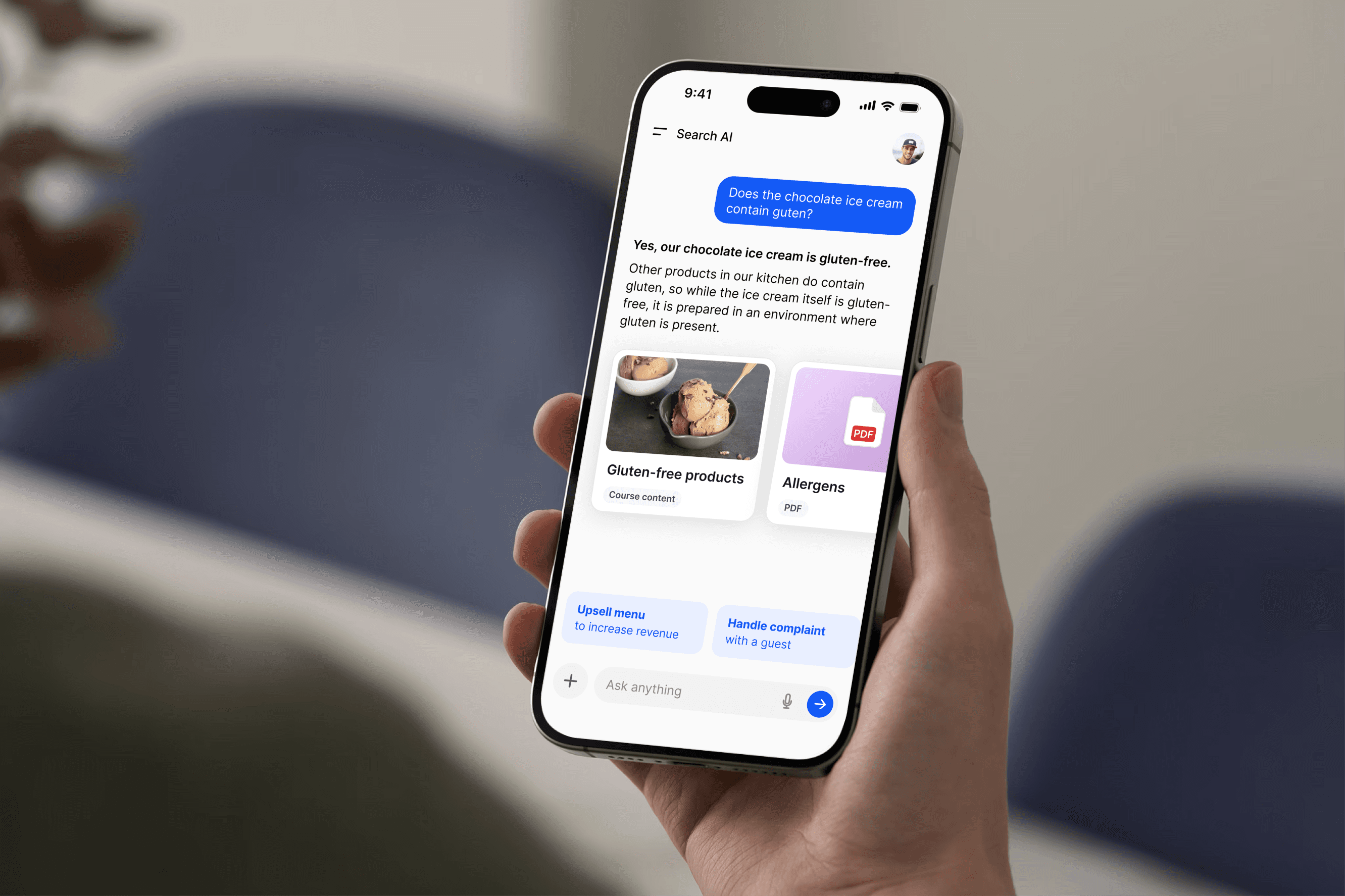 A mockup of Freelio's mobile app