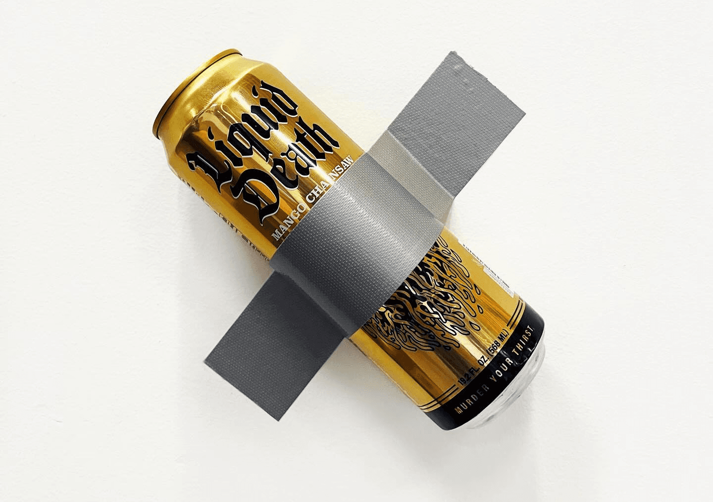 Gold Liquid Death Can