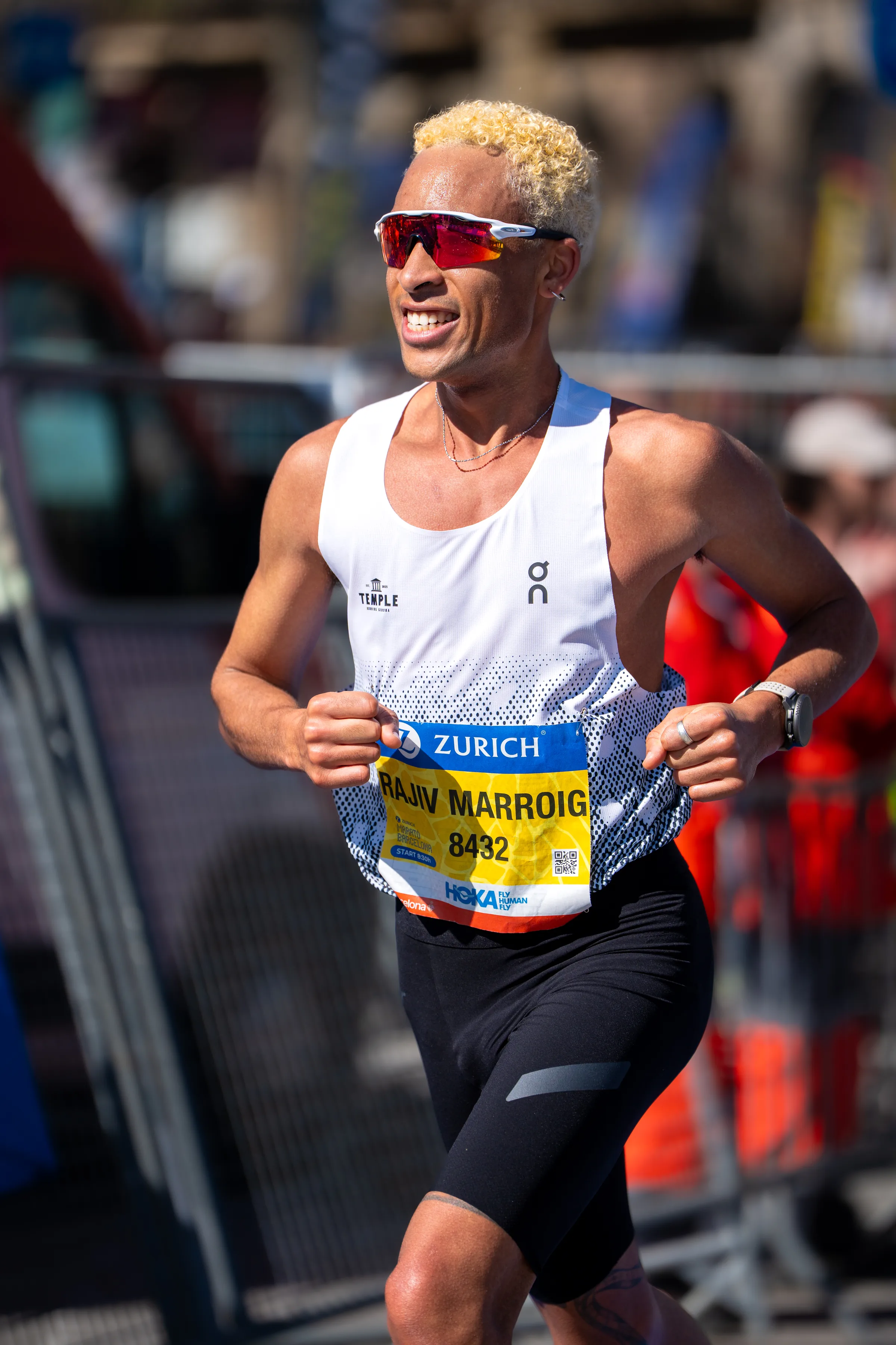 Rajiv Marroig Momento dinámico del Maratón de Barcelona 2026 capturado por el fotógrafo deportivo Nolan Pardo