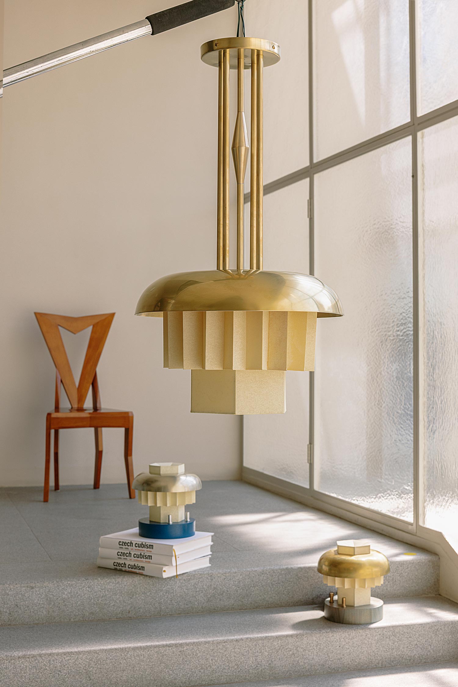 Emil Chandelier for Modernista – Art-deco and Cubism inspired