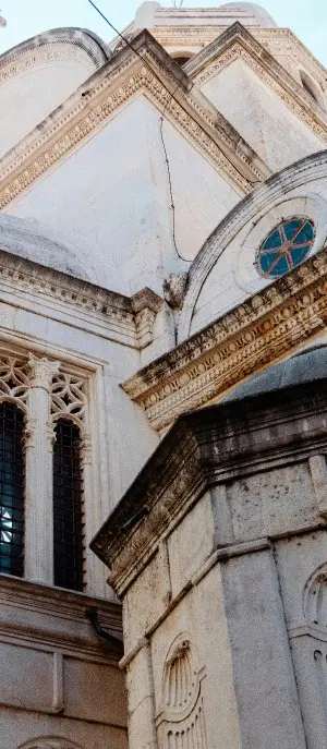 Detalj baroknog pročelja katedrale svetog Jakova u Šibeniku